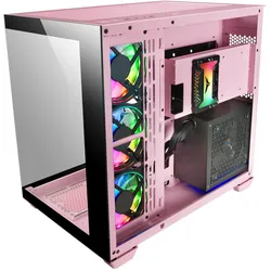 Mars Gaming Boitier Grand Tour E-Atx Mcv4 Avec Panneaux Vitrés (Rose) (ATX, mATX, Mini-ITX), PC Gehäuse, Rosa, Pink