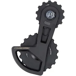 CYCLINGCERAMIC Oversized Schaltwerkskäfig Pro für Shimano 105 | schw