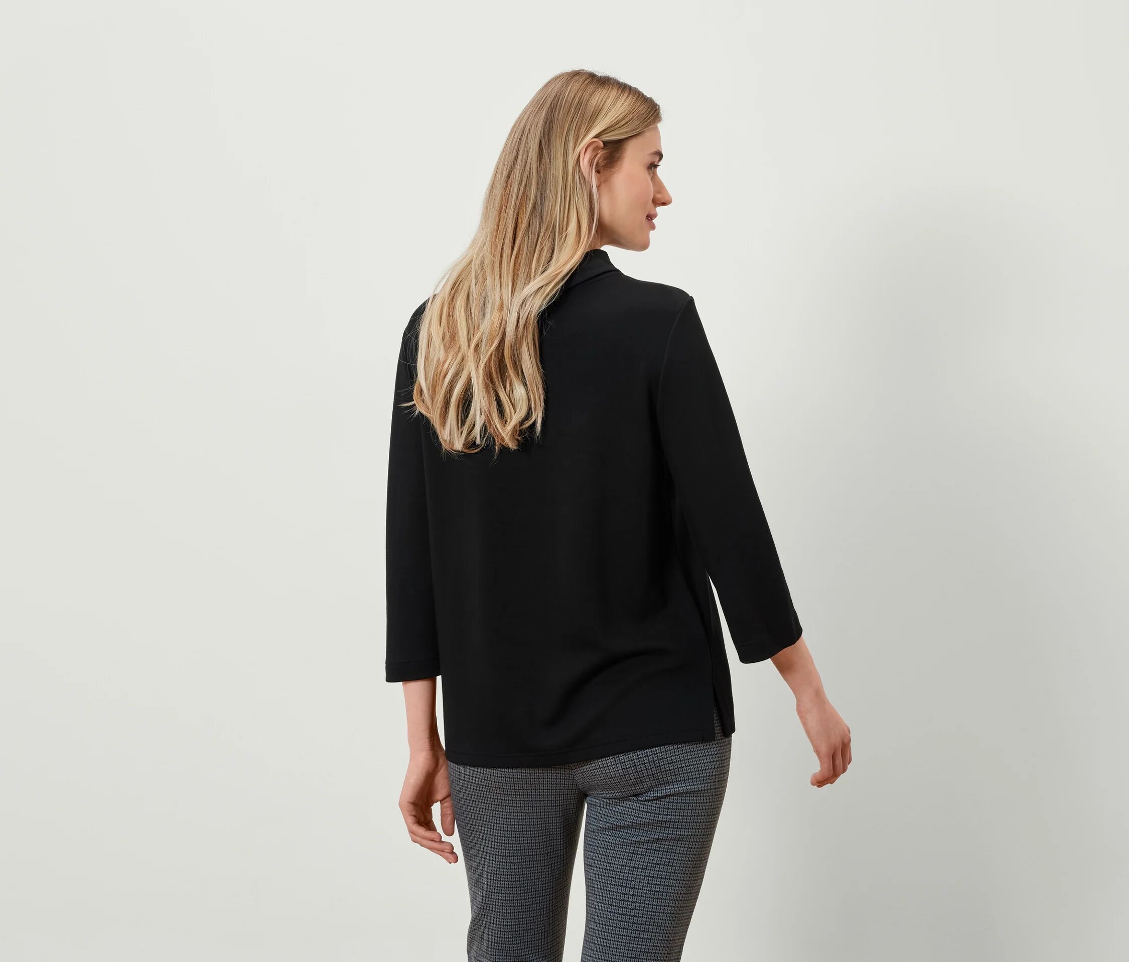 Tchibo - Sweatshirt mit Stehkragen - Damen - Gr. S - schwarz
