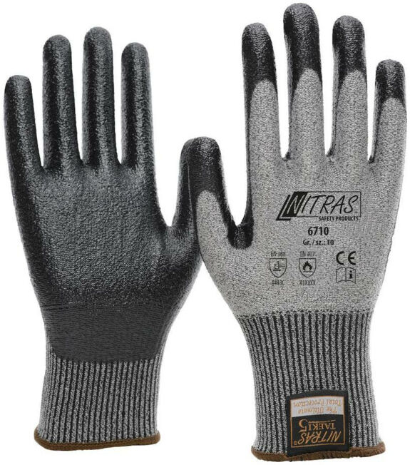 NITRAS Gants anti-coupure Taeki5, enduits nitrile, T. L (6710/8)