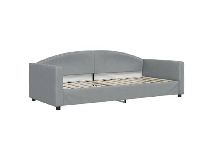 vidaXL Tagesbett Hellgrau 90x200 cm Stoff