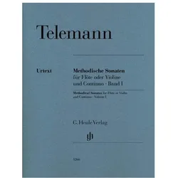 Methodische Sonaten für Flöte oder Violine und Bc Bd. I, Fachbücher von Georg Philipp Telemann, Wolfgang Kostujak