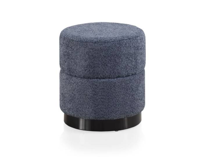 Tabouret rembourré bleu