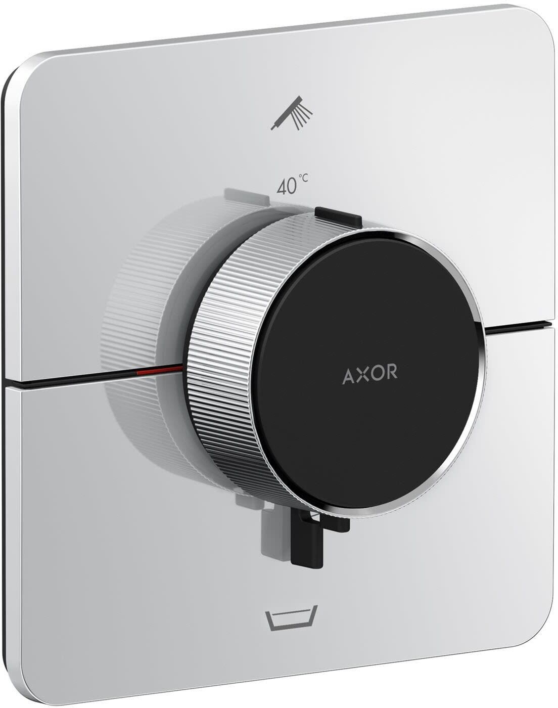 Axor ShowerSelect ID Thermostat Unterputz für 2 Funktionen mit integrierter Sicherungskombi nach EN1717
