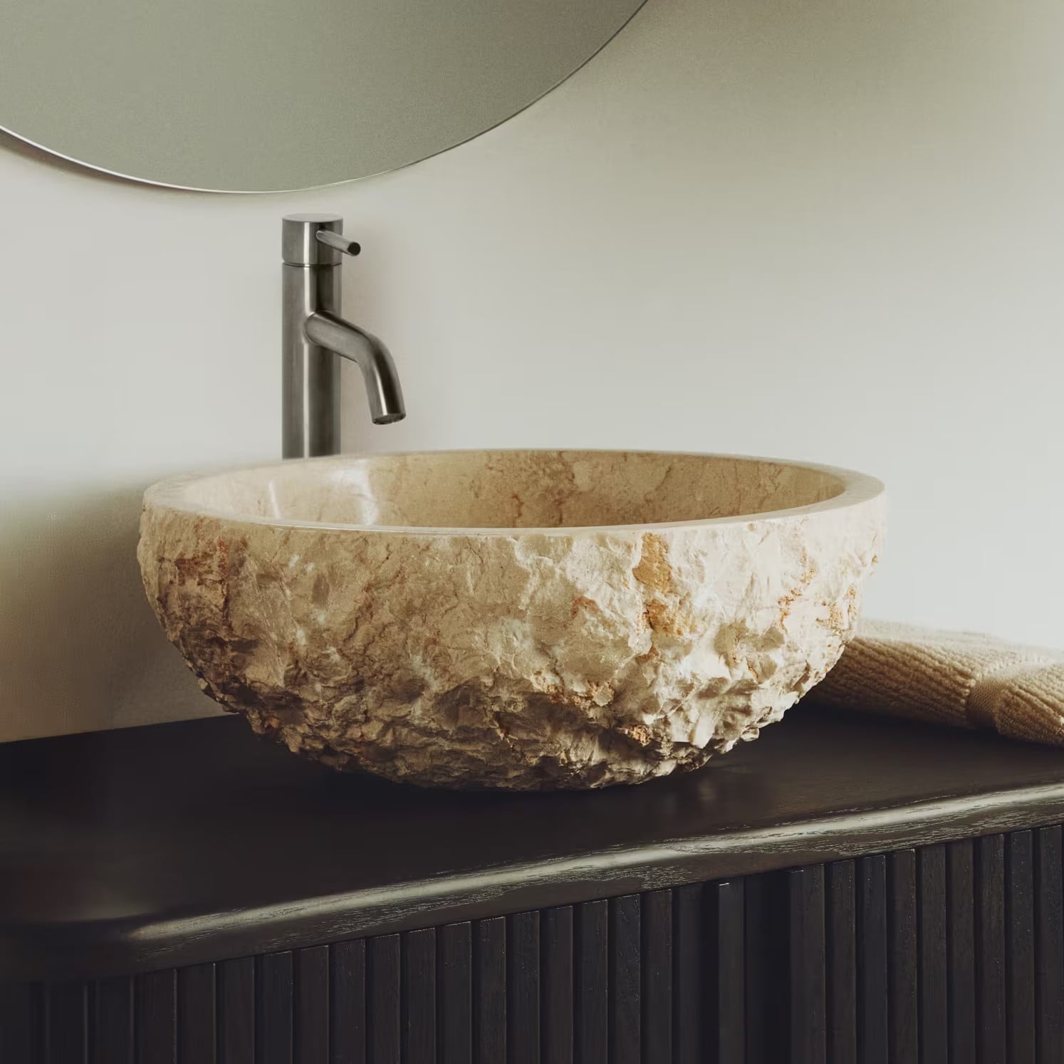 Kave Home Waskom Orvane Marmer Beige - Diameter: 40 cm