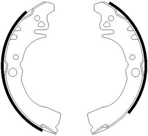 Textar Bremsbackensatz 91057500 Für Bedford Daihatsu