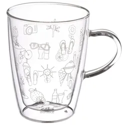 GRÄWE Thermotasse mit Henkel, 300 ml, Sommer, Serie Thermohome