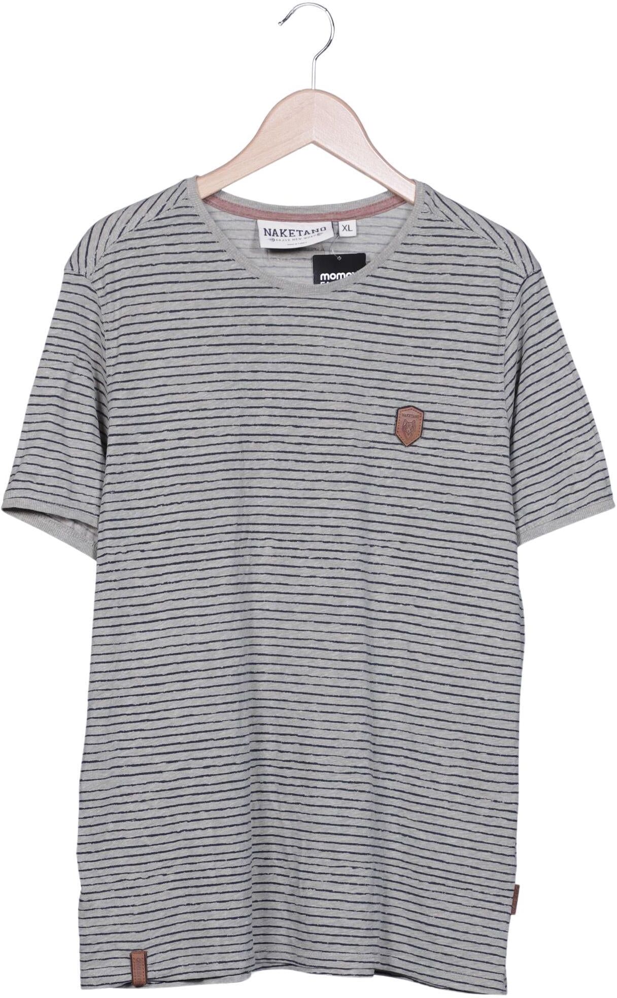 Naketano Herren T-Shirt, Grau, Gr. XL, Synthetik / Baumwolle - Second Hand
