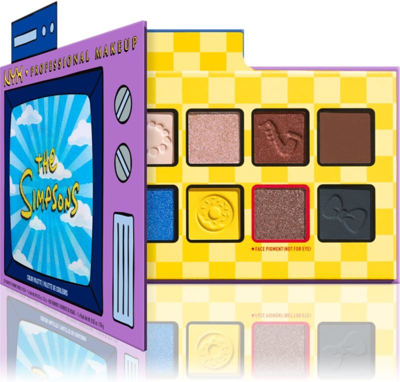 NYX Professional Makeup The Simpsons eyeshadow palette 1 pc