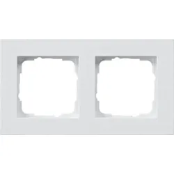 Gira Abdeckrahmen 2-fach reinweiß 0212295