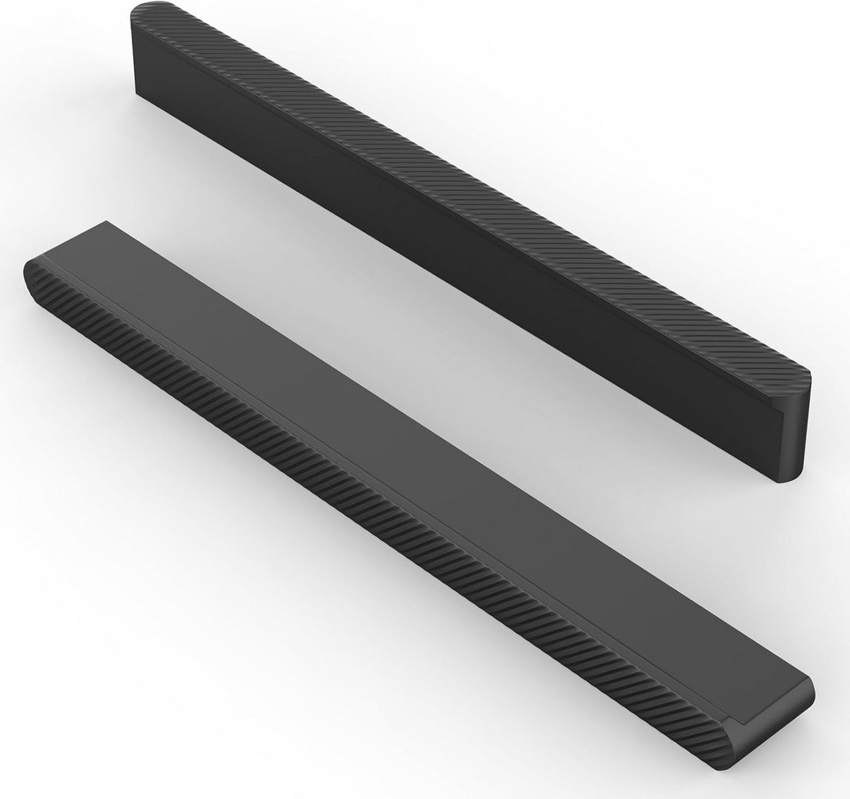 10x Zwarte Aluminium Meubelgrepen met 160mm Gatafstand voor Kasten en Keukens