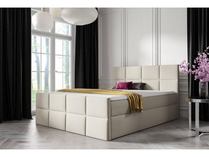 Xlmoebel Boxspringbett Boxspringbett mit Stauraum und gepolsterter Oberfläche (1-St., Bett), Hergestellt in Europa