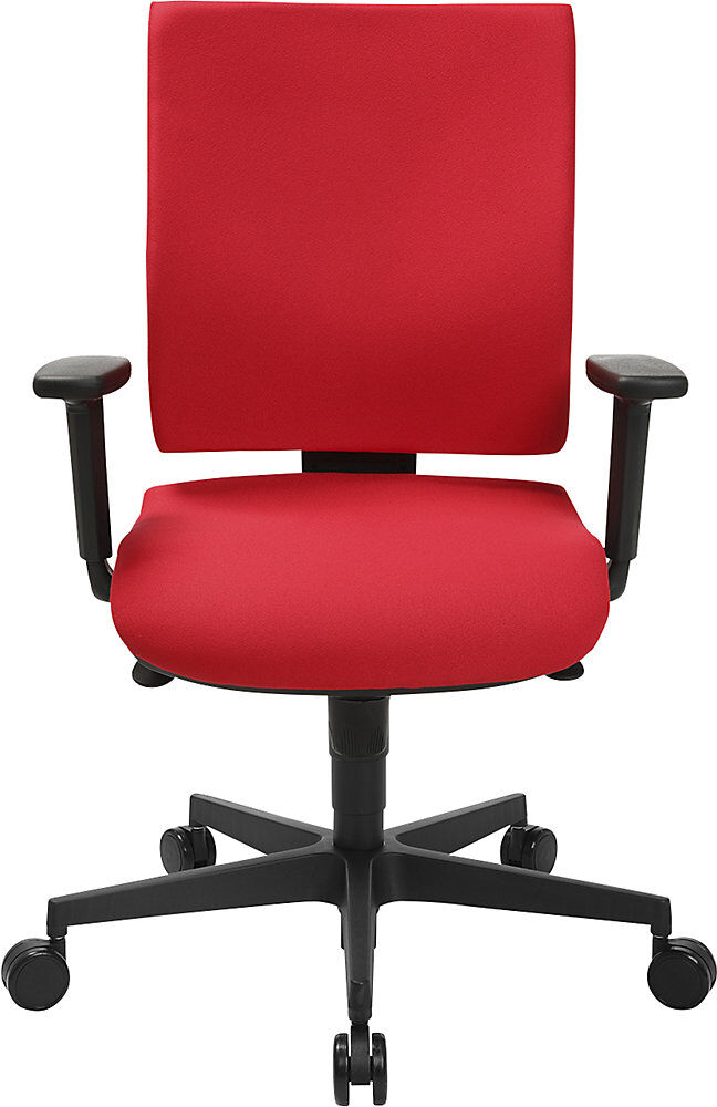 Bürostuhl SYNCRO CLEAN, Stoffbezug antibakteriell, rot Topstar