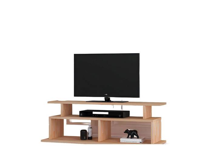 Xlmoebel TV-Schrank Beiger TV-Ständer aus stabilem Holz mit modernem Design (TV-Ständer) Hergestellt in Europa