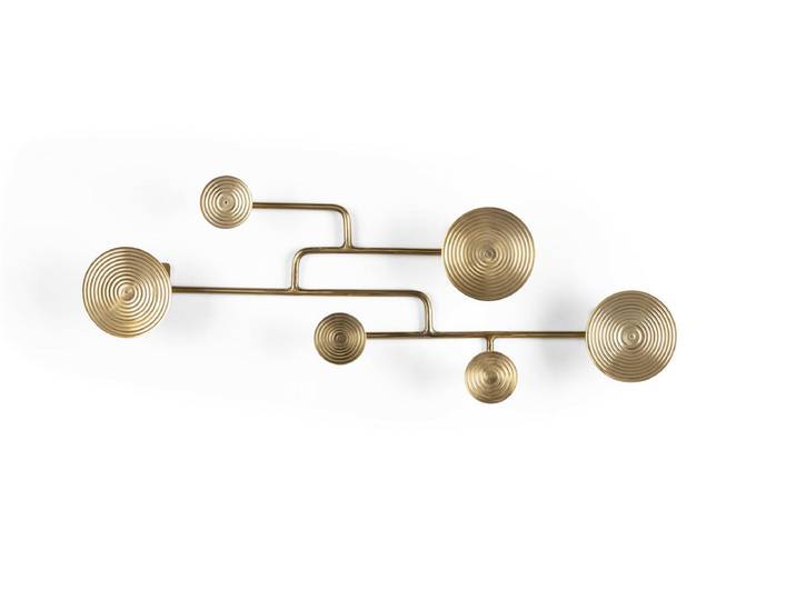 Garderobe Giacomo 4er-Set – aus Aluminium in Gold - Gold - Luxusbetten24