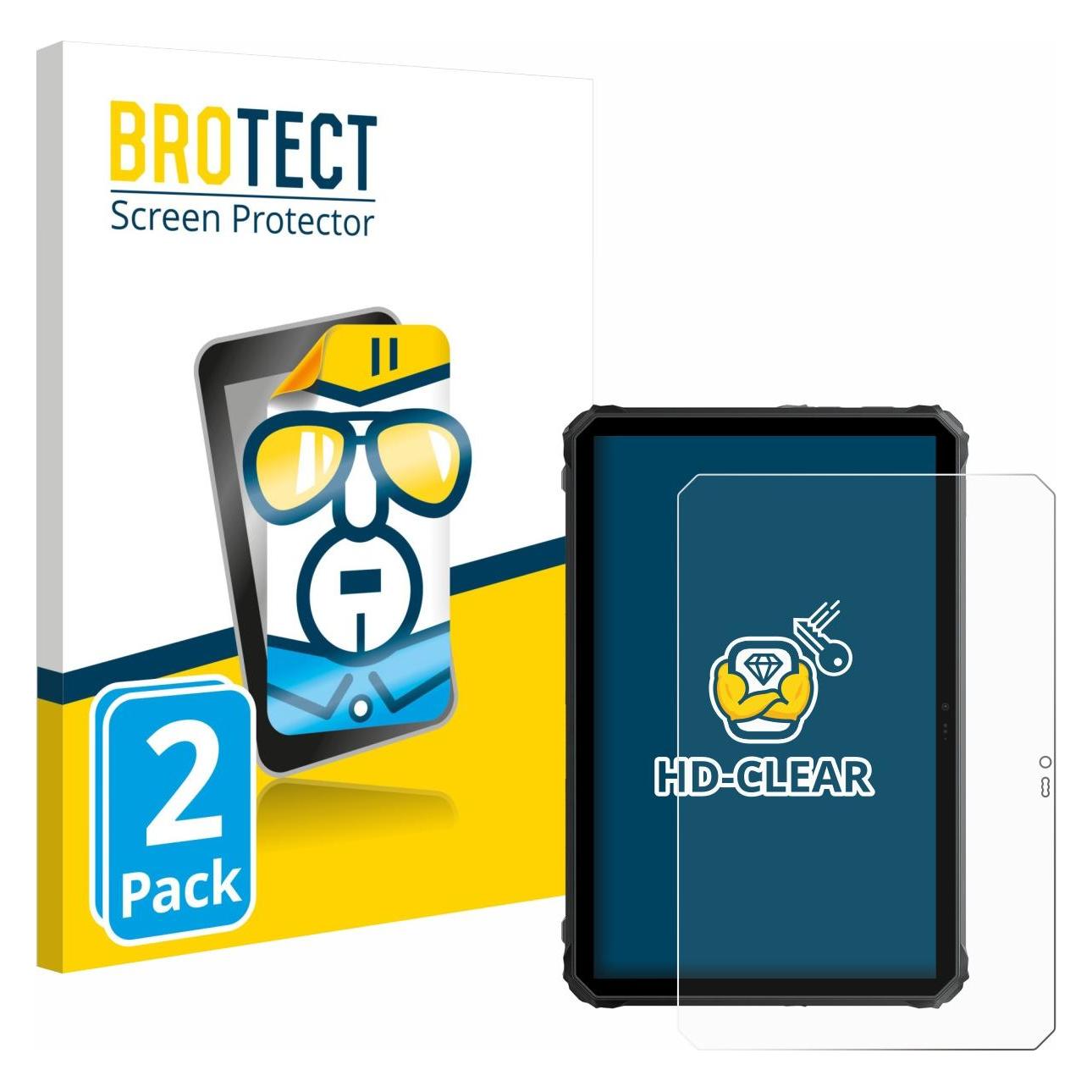 Brotect Schutzfolie für Blackview Active 7 Displayschutz Displayschutzfolie Folie Klar Transparent (2 Stk., Blackview Active 7) (1860788)