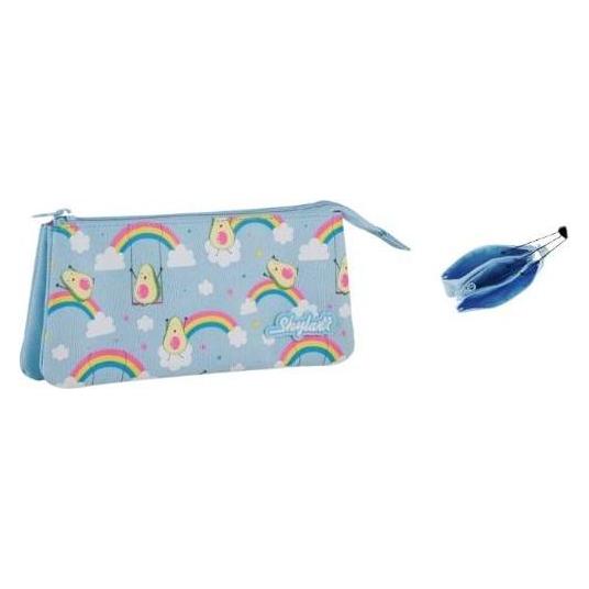 7R Federmäppchen 23x10cm Regenbogen und Avocado (8435464223474)