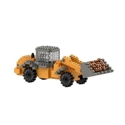 BRIXIES 250009 - JCB Radladeschaufel, 3D Konstruktionsbausatz aus Ministeinen, 283 Teile