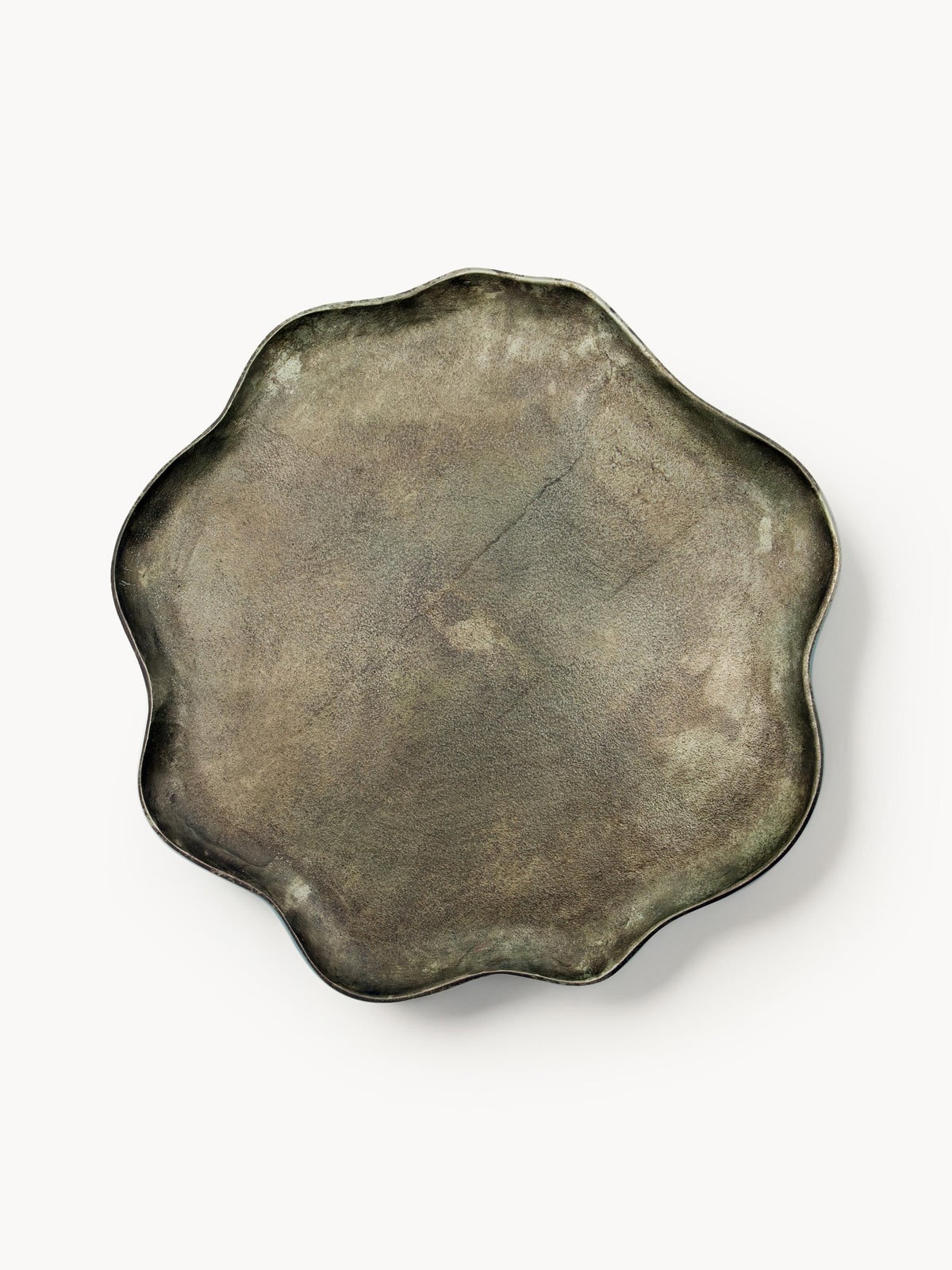 House Doctor Handgemaakt Decoratief Dienblad Talas Green Metal