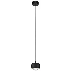 Nova Luce LED-Pendelleuchte Conga Alu, Eisen, Stahl & Metall Schwarz
