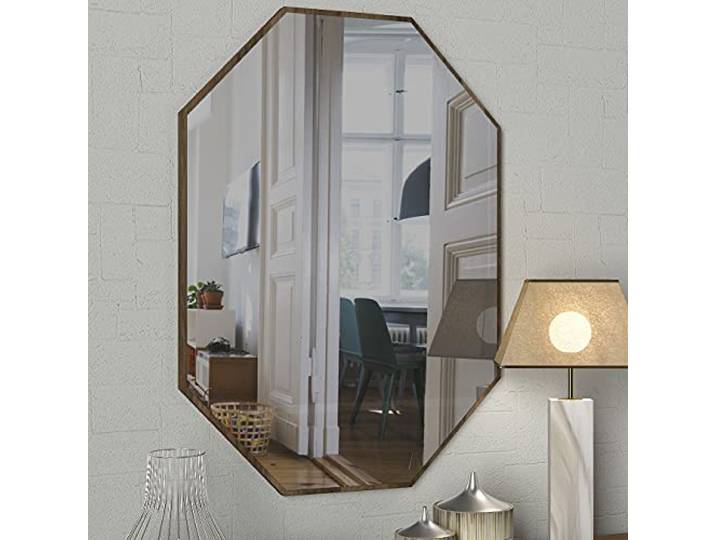 Tera Home Dekorativer Spiegel aus Holz - 45x70 cm - Walnuss