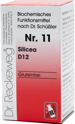Dr.RECKEWEG & Co. GmbH BIOCHEMIE 11 Silicea D 12 Tabletten 200 St 03887096
