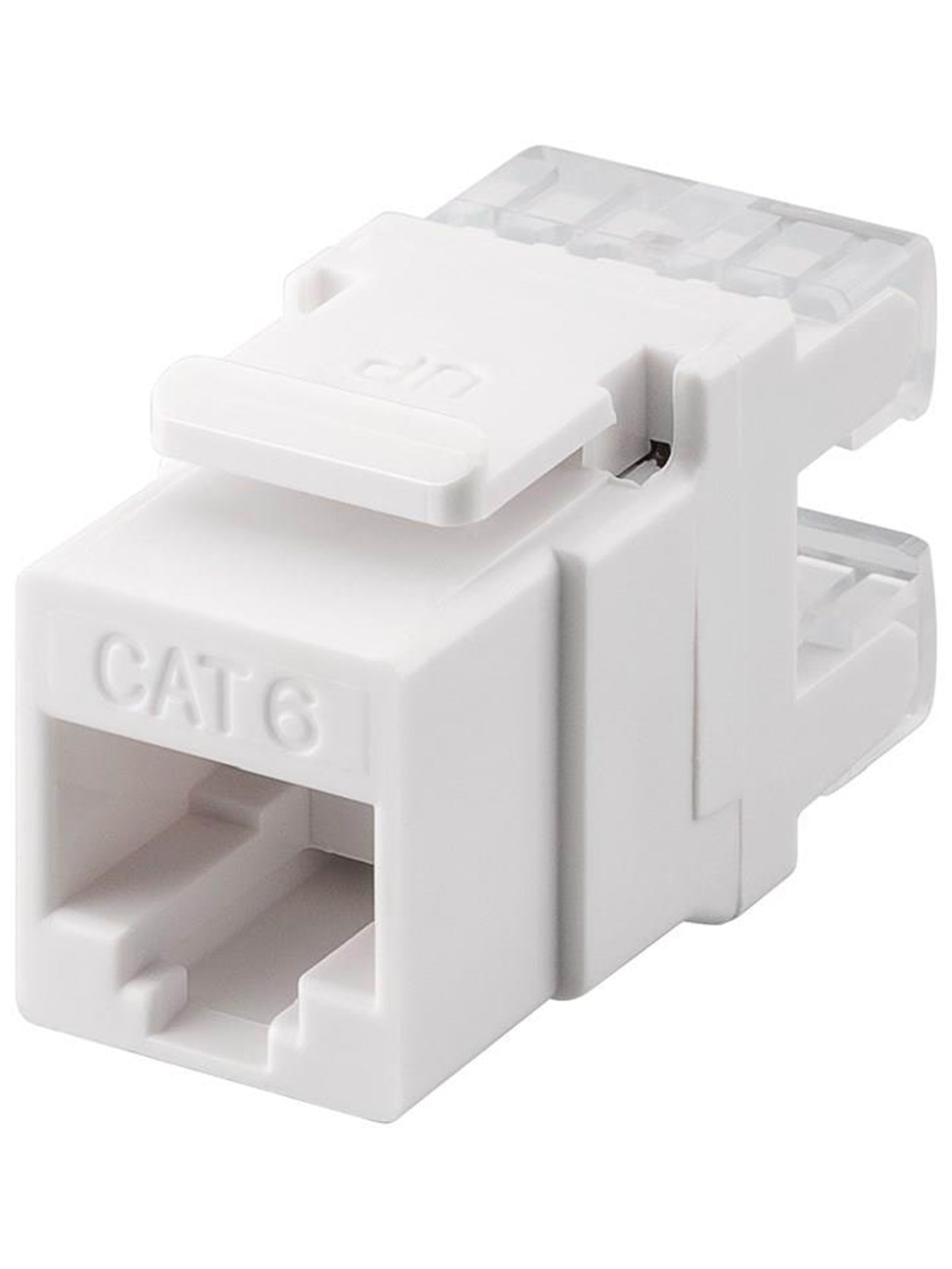Pro Keystone module RJ45 CAT 6 UTP 250 MHz - Weiß