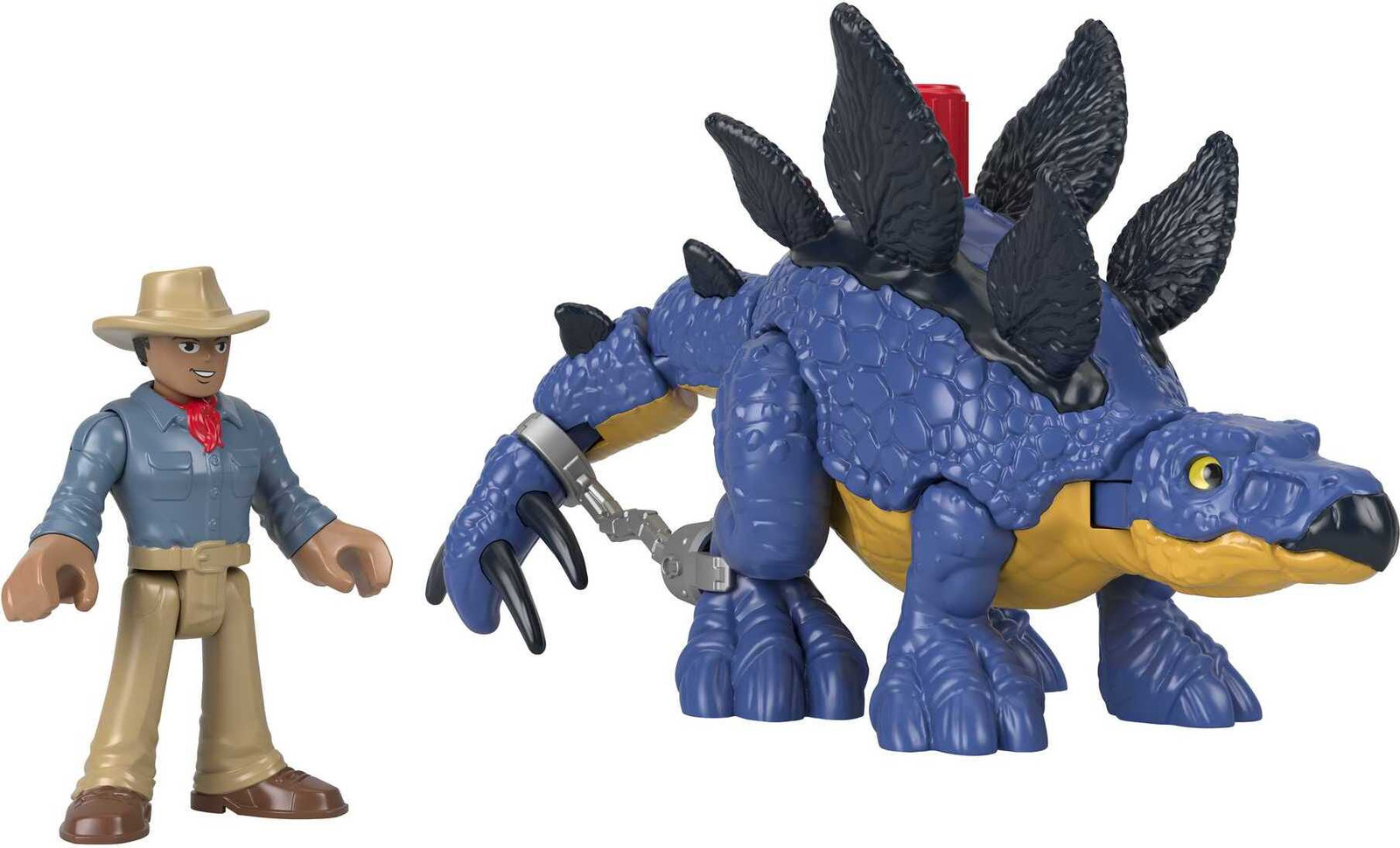 Imaginext Jurassic World Stegosaurus en Dr. Grant