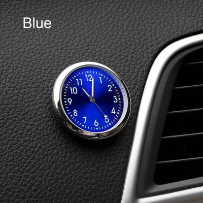 Inspired Finds Mini Digital Car Clock Dashboard Timepiece For Auto Interior Decor blue