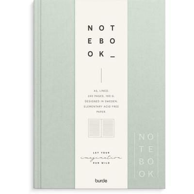 Burde Notizbuch Textil grün liniert A5, Notizbuch von , Burde Publishing AB