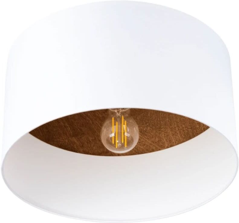 Wonderlamp Plafonnier avec structure interne en bois foncé Marron 35x35x20cm