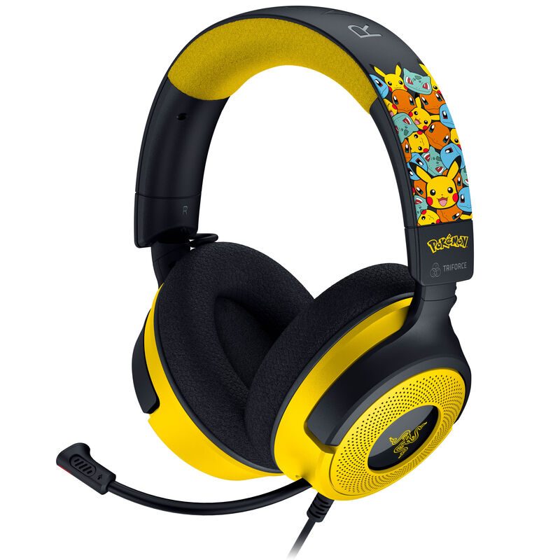 Razer Kraken V4 X Gaming Headset, kabelgebunden, Chroma RGB - Pokémon Kanto Starters Edition