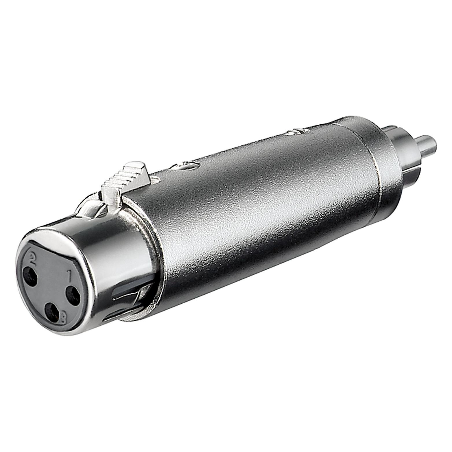 Goobay XLR Adapter, Cinch Stecker zu XLR Buchse (Klinkenadapter) (27455)