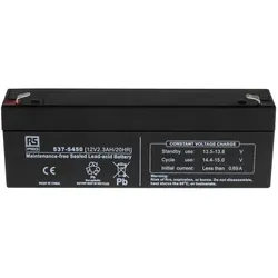 RS PRO RS Sealed lead-acid battery,12V 2.3Ah (1 Stk., Gerätespezifisch, 2300 mAh), Batterien + Akkus