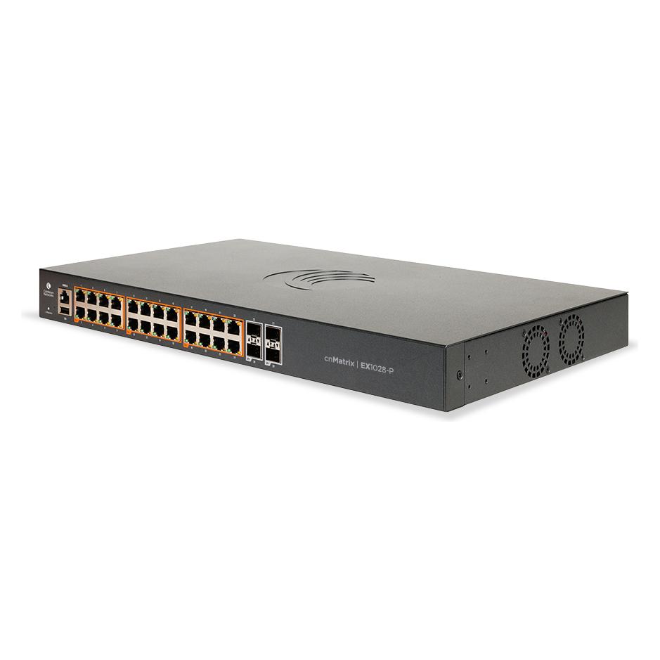 Cambium Networks cnMatrix EX1028-P Intelligent Ethernet PoE+ - Switch - Glasfaser (LWL) (24 Ports) (MX-EX1028PXA-E)