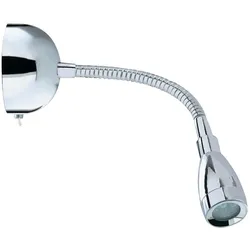 LED Wand Spot Lampe Leuchte Chrom Flexo Arm Wohn Schlaf Ess Zimmer Beleuchtung