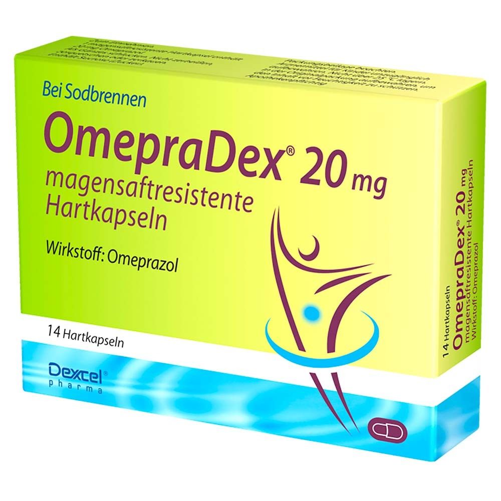 Omepradex 20 mg magensaftresistente Hartkapseln 14 St Magensaftresistente