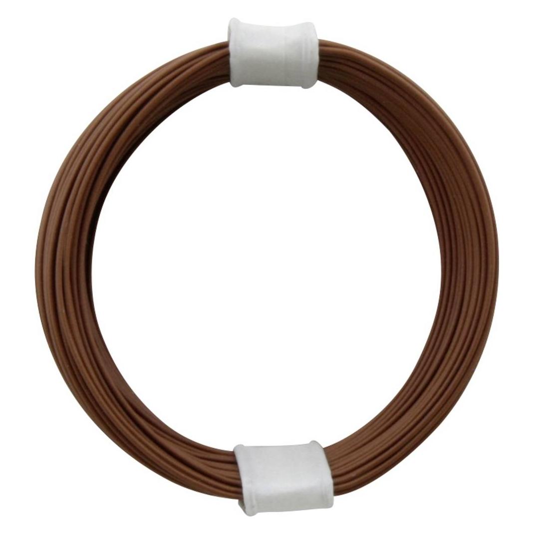 Donau Kupfer-Litze 10m Braun Extra Dünn (10 m) (110-8)