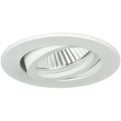 Brumberg Einbaustrahler TIRREL-R, IP20, rund, 230V AC, GU10 (exkl.), schwenkbar, mit Abstandhalter, Aluminium, weiß BRUM-36143070