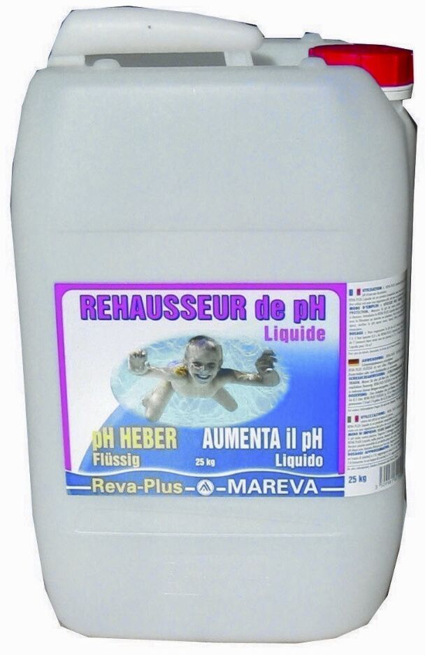Traitement piscine Mareva Réhausseur pH+ liquide 25kg