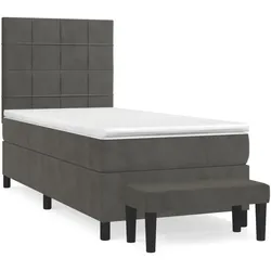 vidaXL, Boxspringbett, Marlonin (Block mit Quadraten) (90 x 190 cm)
