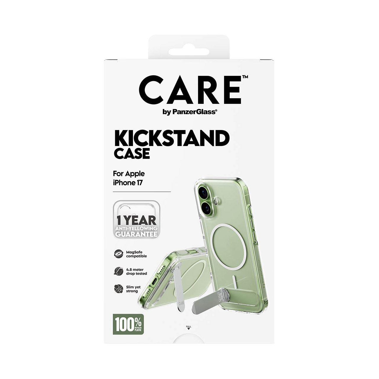 PanzerGlass CARE BY FEATURE CASE TRANSPAREN W. KICKSTAND IPHONE 17