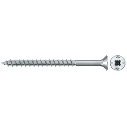 Fischer Spanplattenschraube 3,0x35 PowerFast FPF II CZP BC, Senkkopf, Kreuzschlitz PZ, Teilgewinde - 670046