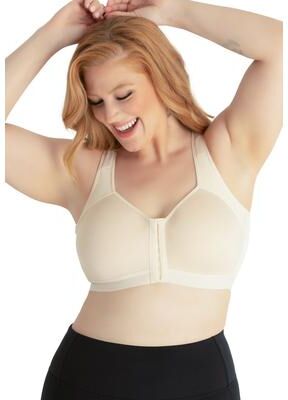 Plus Size Women's The Lillian - Back Smoothing Seamless Support Bra by Leading Lady in Whisper Nude (Size 40 A)