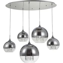 Pendelleuchte Fermi Nickelfarben max. 60 Watt