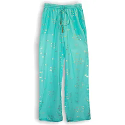 (ML) Nomad Sari On the Med Collection - Lounge Pants - Turquoise & Gold Fish Design