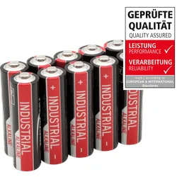 ANS IND 10XAA - Industrial, Alkaline Batterie, AA (Mignon), 10er-Pack