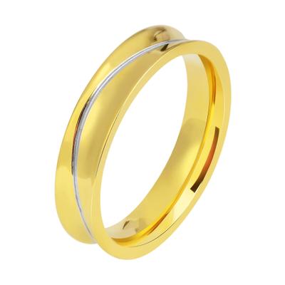 Partnerring AKZENT "Addison, langlebig" Gr. 60, gold (goldfarbig), Fingerringe, Herren, 60, Edelstahl