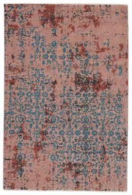 Vibe Zea Trellis Pink/ Teal Area Rug