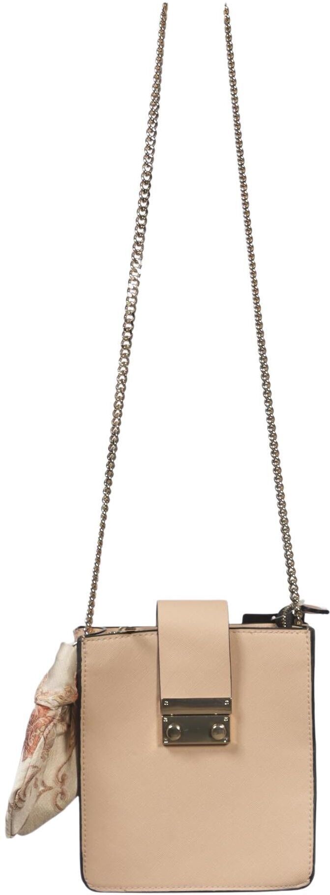 Zara Damen Handtasche klein, Beige, Kunstleder - Second Hand